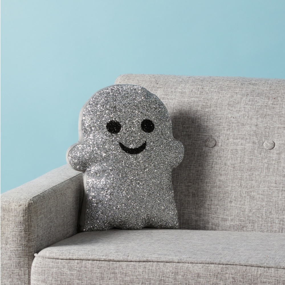 Sparkles Home Sequin Shaped Ghost Pillow 👻